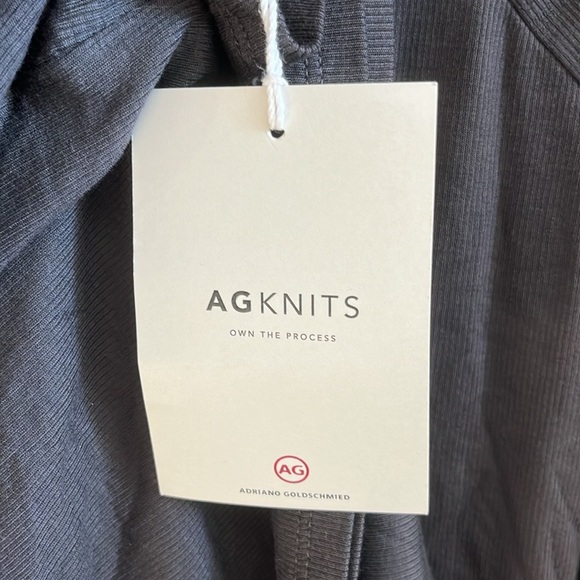 AG Adriano Goldschmied Women's Chels Ribbed Knit Fitted Longsleeve Turtleneck- M - Picture 5 of 10